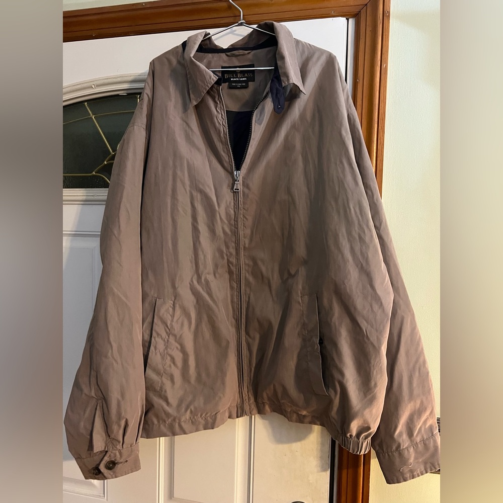 Vintage Bill Blass Black Label Men's Tan Light to Medium Weight Jacket